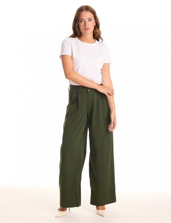 Pantalon Wide Leg VERDE