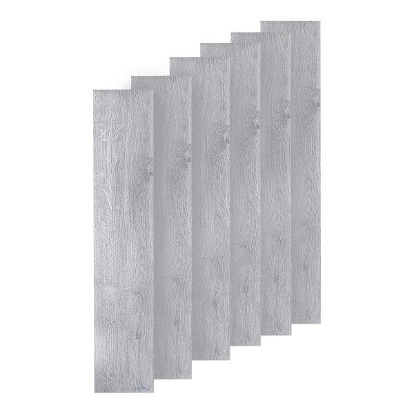 Set 3m2 Piso Flotante Madera Vinilico Adhesivo 10mm Tabla Variante Color Gris