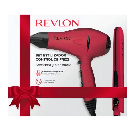 Set Revlon Secador De Pelo + Planchita Frizz Control Set Revlon Secador De Pelo + Planchita Frizz Control