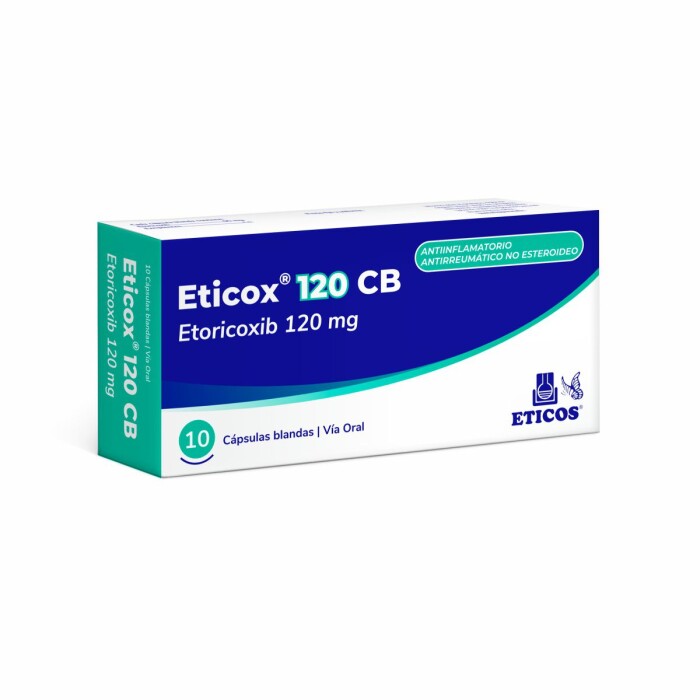 ETICOX 120 MG. CB CJ X 10 CAPS. BL. única