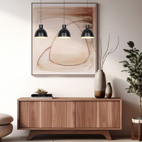 ARTEFACTO COLGANTE DECORATIVO ALPHA X3 Lámpara Colgante Alpha X3 - Negro