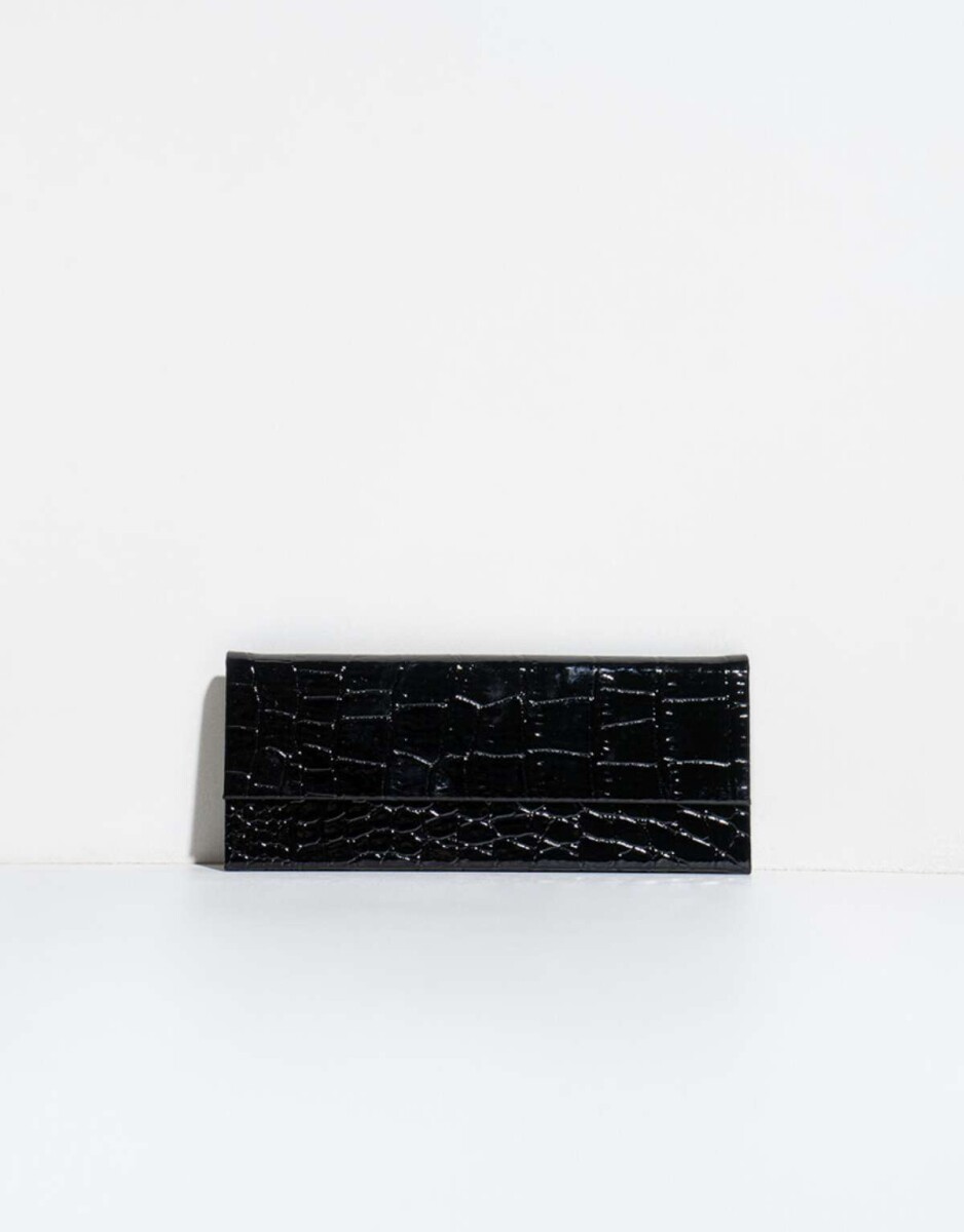 Estuche Plegable Con Textura - Negro 