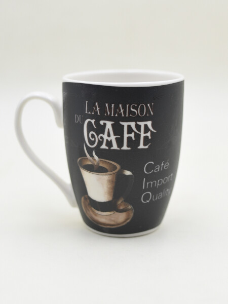 TAZA CERAMICA 8,3X10,4 CM NEGRO