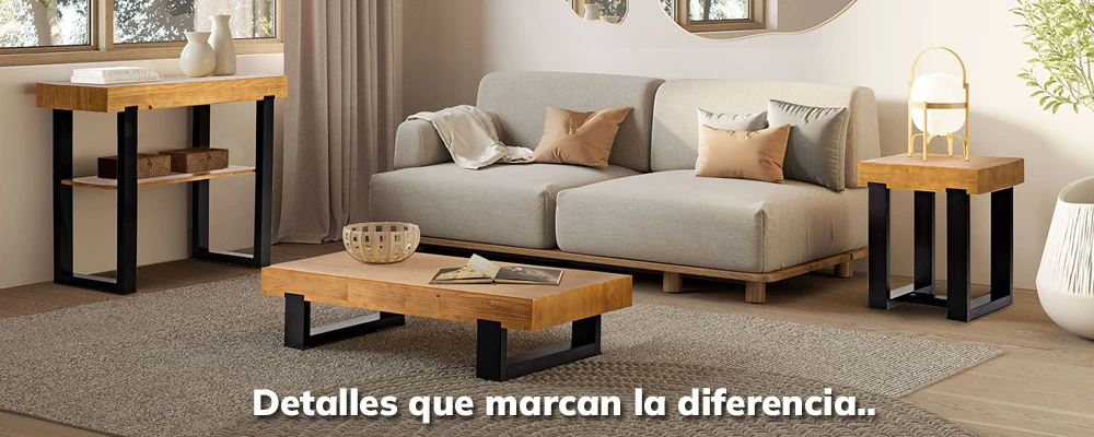 Seleccionados para tu living - Productos en madera maciza