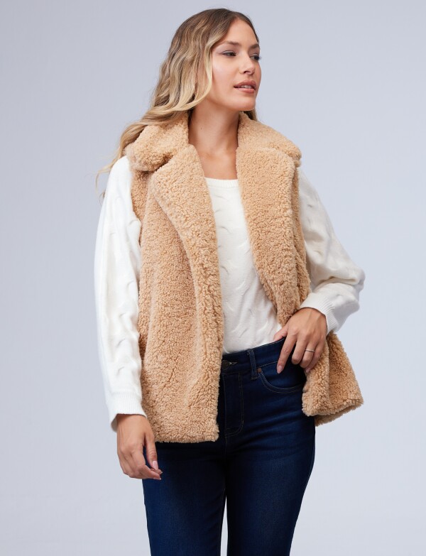 Chaleco Sherpa BEIGE