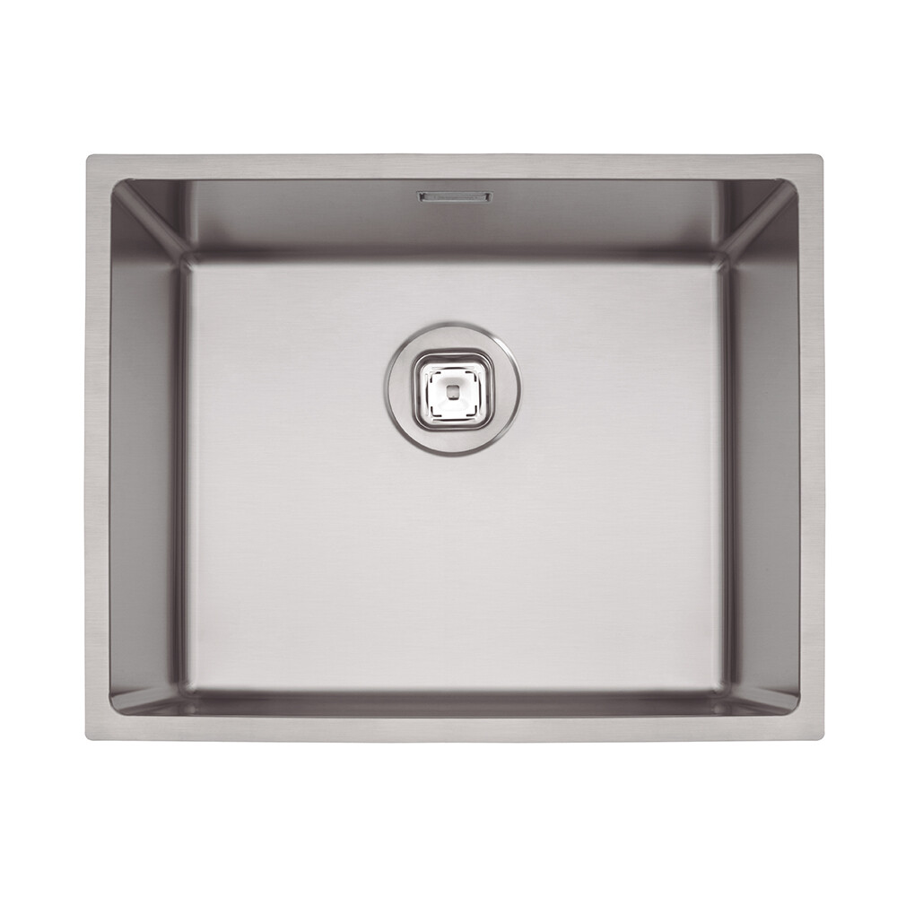 PILETA SIMPLE QUADRUM DE ACERO INOXIDABLE 304 50X40 CM TRAMONTINA Pileta Simple Quadrum De Acero Inoxidable 304 50x40 Cm Tramontina