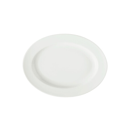 Fuente Oval Llana de Porcelana Blanca 25 x 19 cm Actualite Fuente Oval Llana de Porcelana Blanca 25 x 19 cm Actualite
