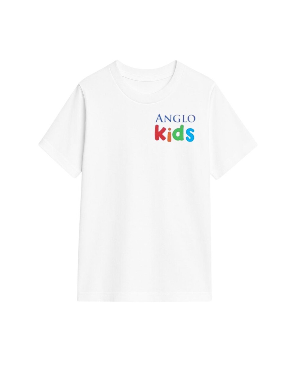 T-shirt Inicial manga corta The Anglo School - Blanco 