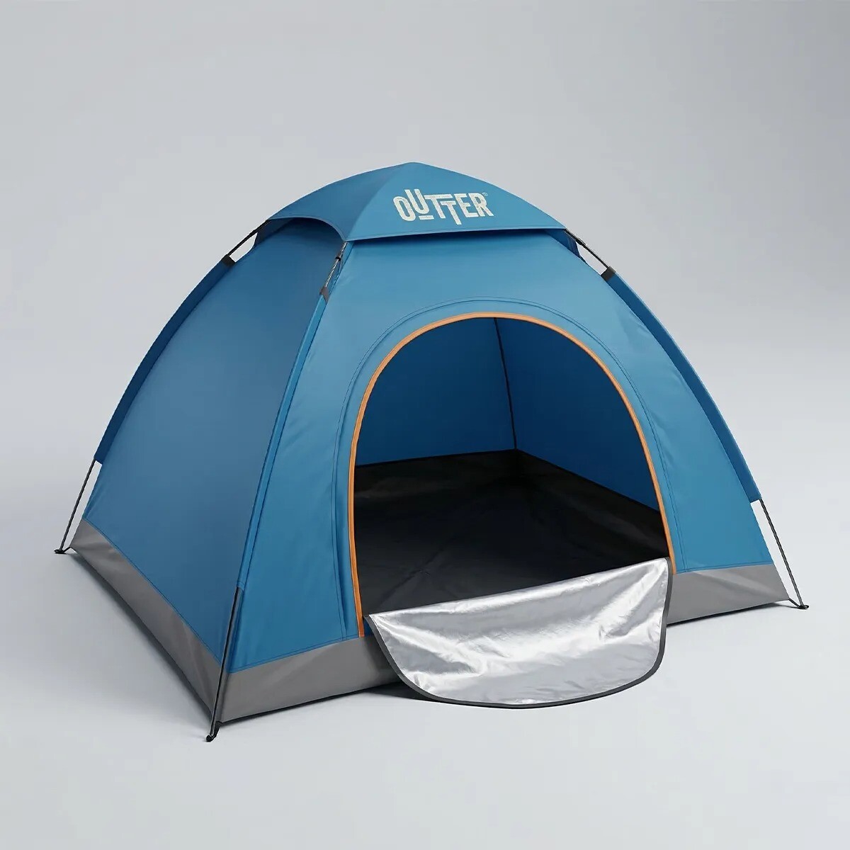Carpa Outter Camping Para Dos Personas 190 X 130cm - Celeste 