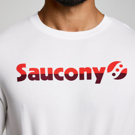 Remera Saucony Unisex - Recovery - SAU800050WHA3 WHITE GRAPHIC
