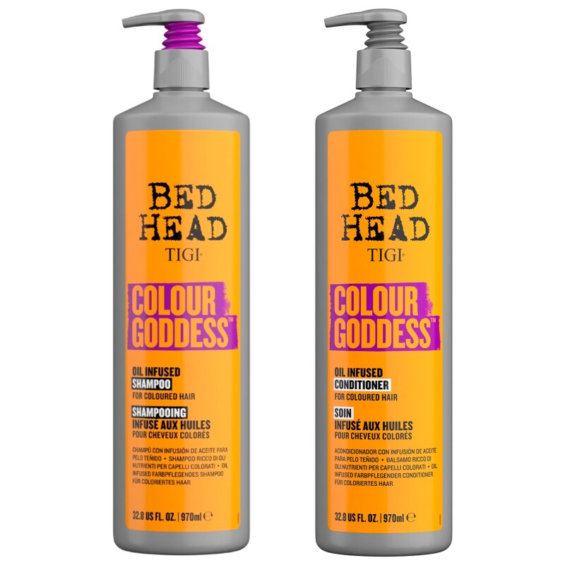 Combo Shampoo y Acondicionador Cabello Teñido Tigi Bed Head Colour Goddess 970ml c/u Combo Shampoo y Acondicionador Cabello Teñido Tigi Bed Head Colour Goddess 970ml c/u
