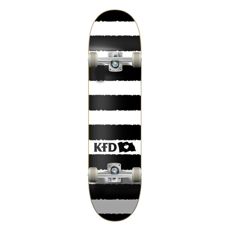 Skate Completo KFD Progressive Stripes White 8" Skate Completo KFD Progressive Stripes White 8"