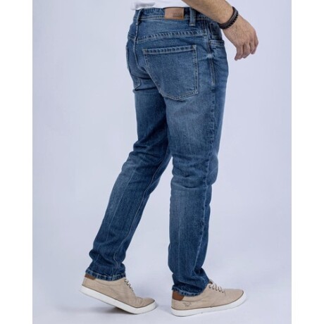 Jeans slim fit con botones para hombre UFO Ronny Azul Azul