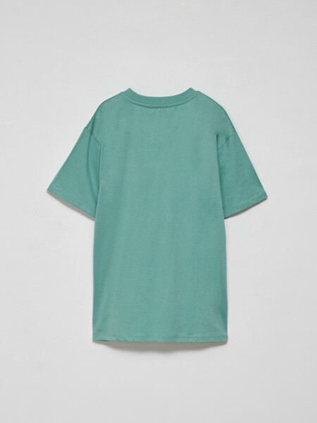 Remera manga corta con bolsillo Verde