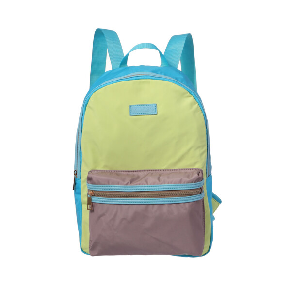 Mochila multicolor verde