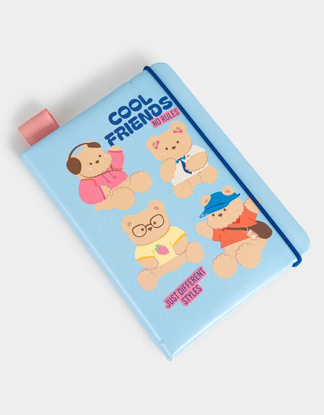Anotadores Cuadernos y Memos Cuaderno A6 Korean Food - Azul Celeste