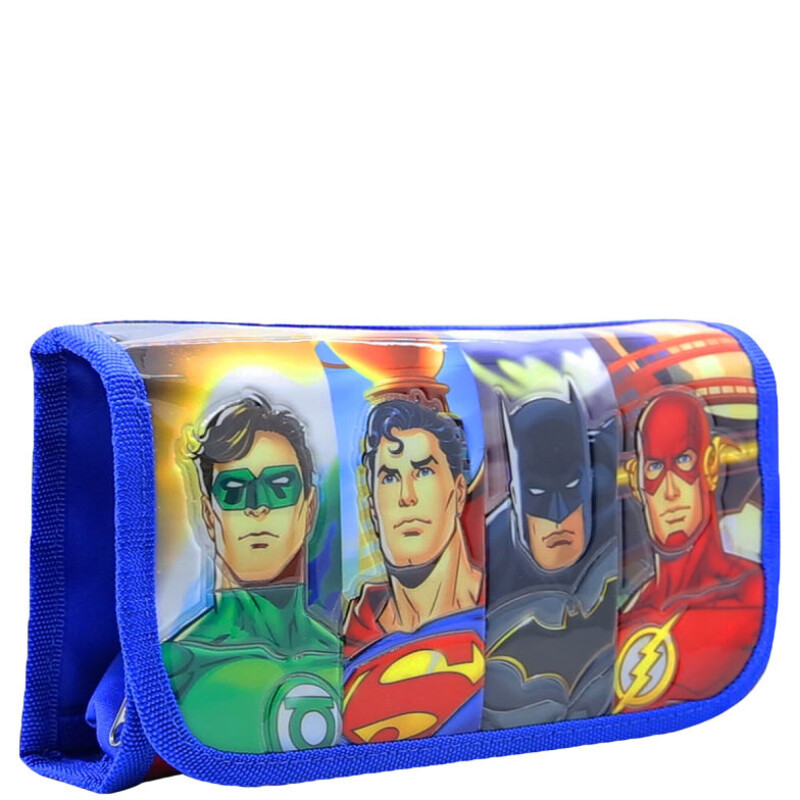 Cartuchera Superman Liga de la Justicia Azul - Rojo