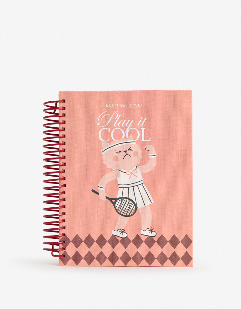Anotadores Cuadernos y Memos Cuaderno Cuaderno Estampado Tennis - Combinacion Multicolor
