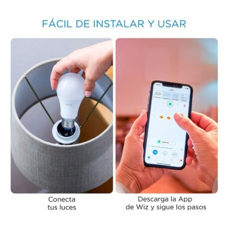 Lámpara LED Wiz Wifi Blanca cálida/fría 9W E27 Lámpara LED Wiz Wifi Blanca cálida/fría 9W E27