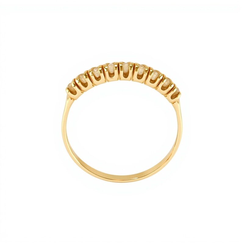 Anillo-Oro bajo-Piedra zirconia-AN8014 conpiedra