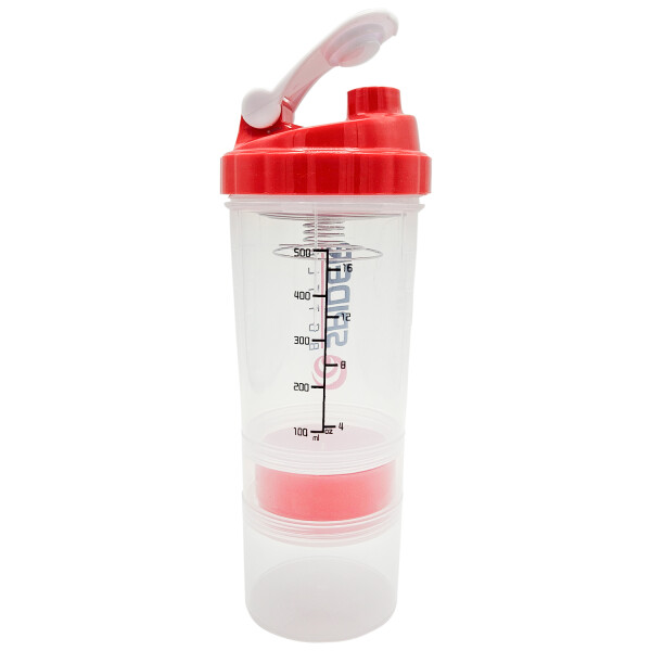 Botella Vaso Mezcladora Agitador Spider Fitness Ejercicio Variante Color Rojo