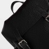 Mochila Aventure En Cuero Graneado Negro