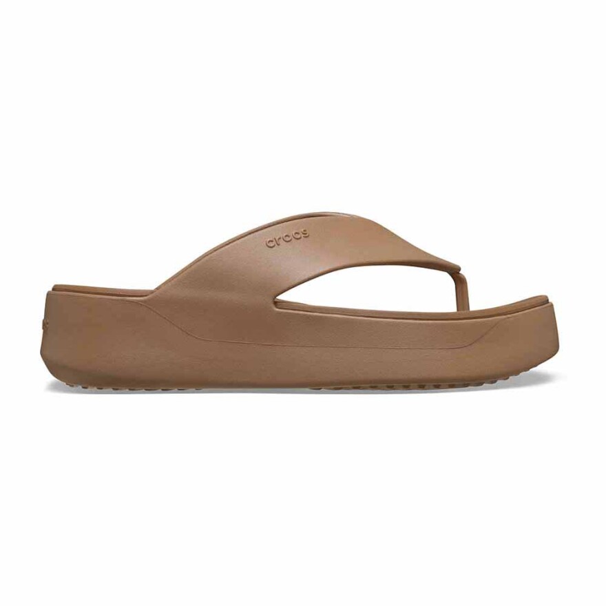 Sandalias Crocs Getaway Platform Flip W Mujer Milk Chocolate