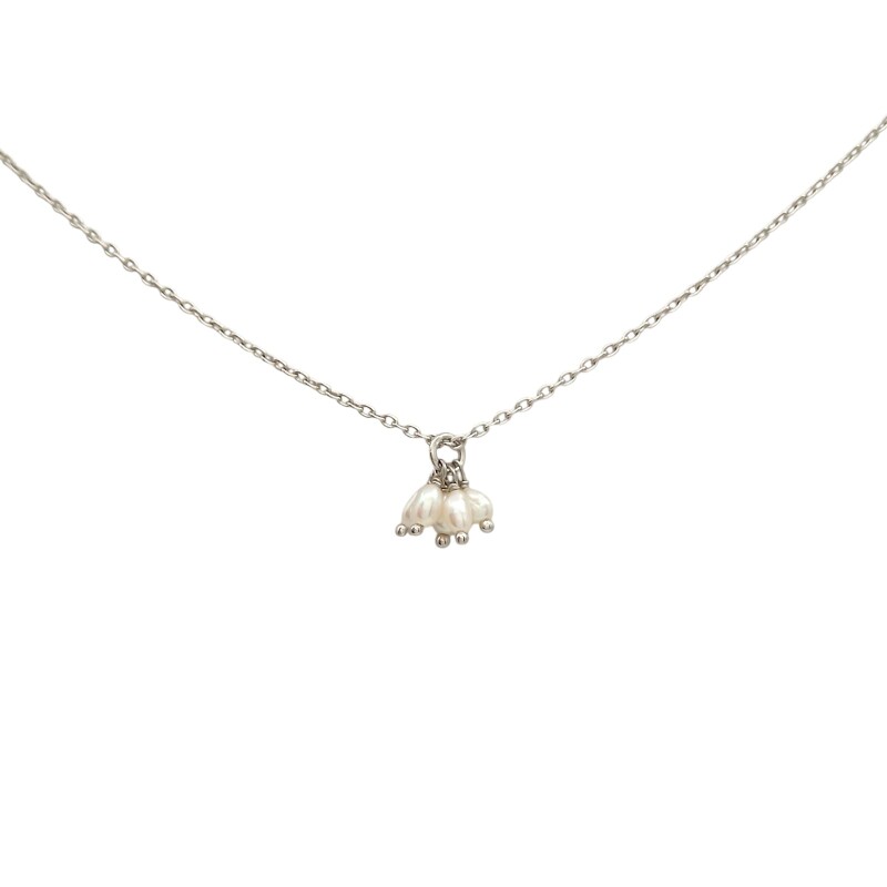 Conjunto Akasha-Plata rodinada 925-Perlas barrocas-CJ2028 conperla