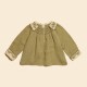 Blusa Boho bordada oliva Blusa Boho bordada oliva