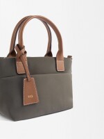 Bolso Tote Con Textura Suave M negro