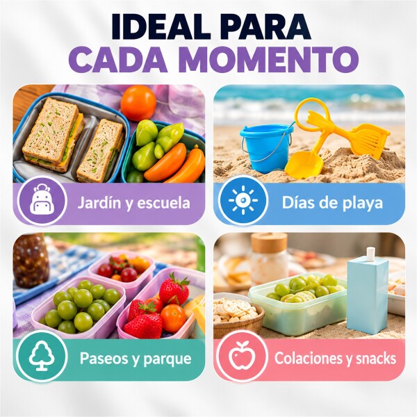 Mochila Infantil Térmica Marcus & Marcus Para Comida Violeta 1