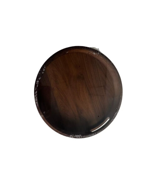 BANDEJA DE MADERA CON ASA D30x5CM OSCURO BANDEJA DE MADERA CON ASA D30x5CM OSCURO