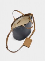 Bolso Tote Con Colgante azul-marino