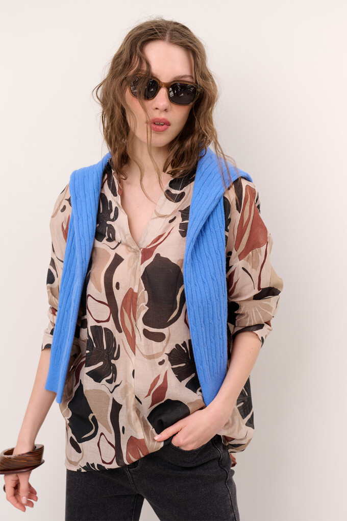 BLUSA HANNA PALMA BEIGE