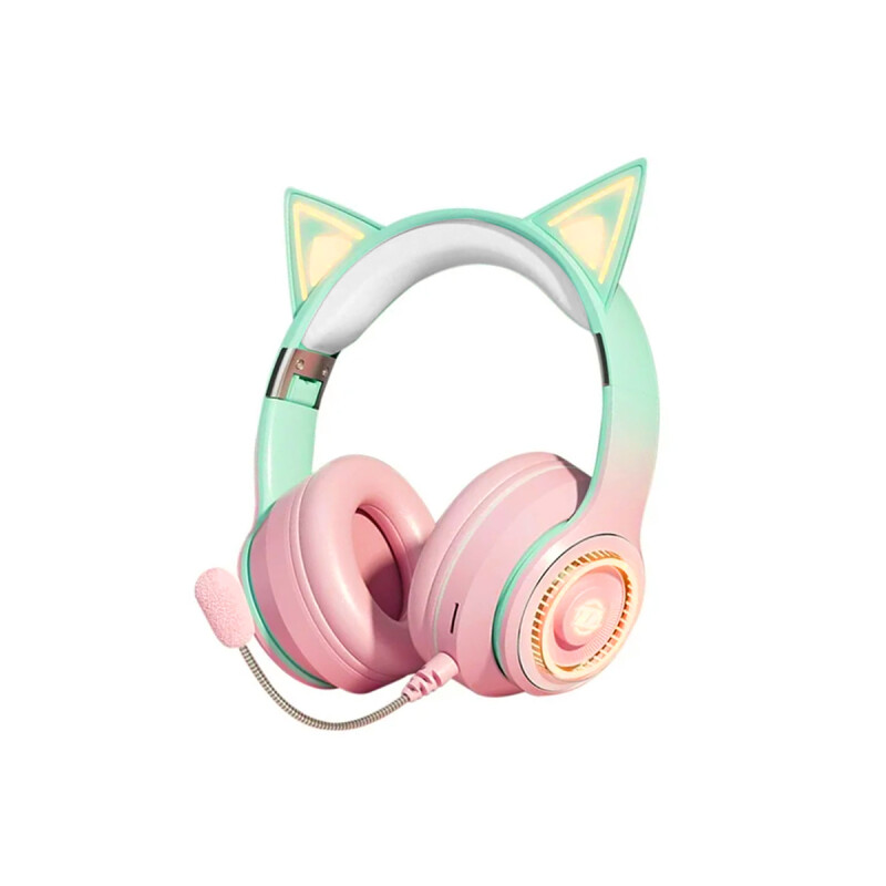 Auriculares inalámbricos infantiles con micrófono y diseño con luces Auriculares Inalámbricos Infantiles Con Micrófono Y Diseño Con Luces