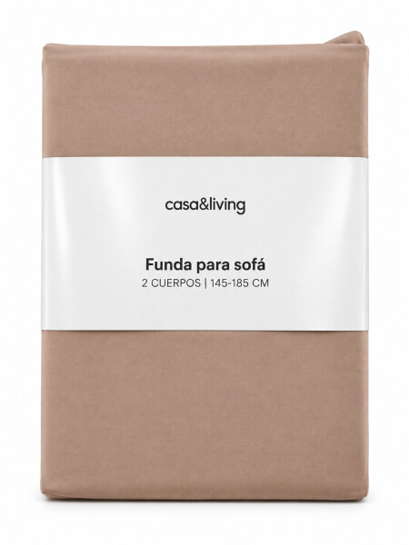 FUNDA SOFA 2 CUERPOS TAUPE