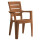 Silla Jardín Rattan Apilable UV 150kg Exterior Turca Marron
