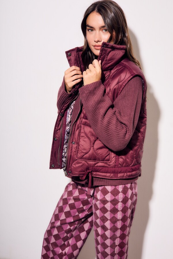 Chaleco Reversible Bordeaux