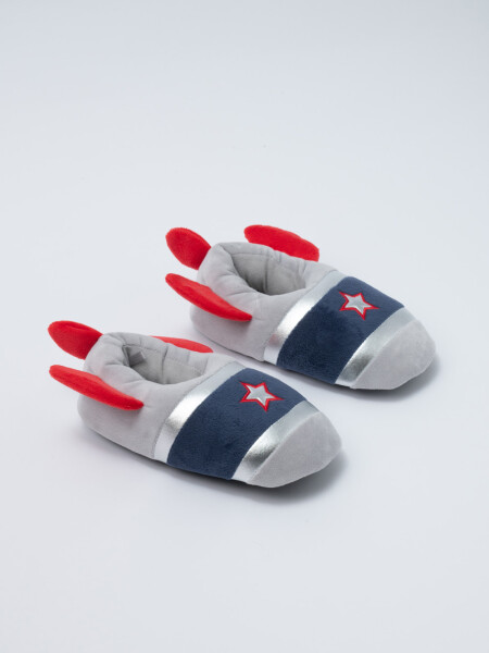 Pantufla cohete Gris