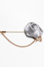 Pin para el Ojal Diseño Flor PLATA