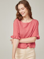 Blusa Cenobia Rosa Oscuro
