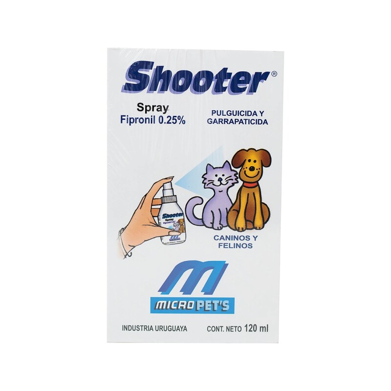 SHOOTER PULGUICIDA 120ML SPRAY Shooter Pulguicida 120ml Spray