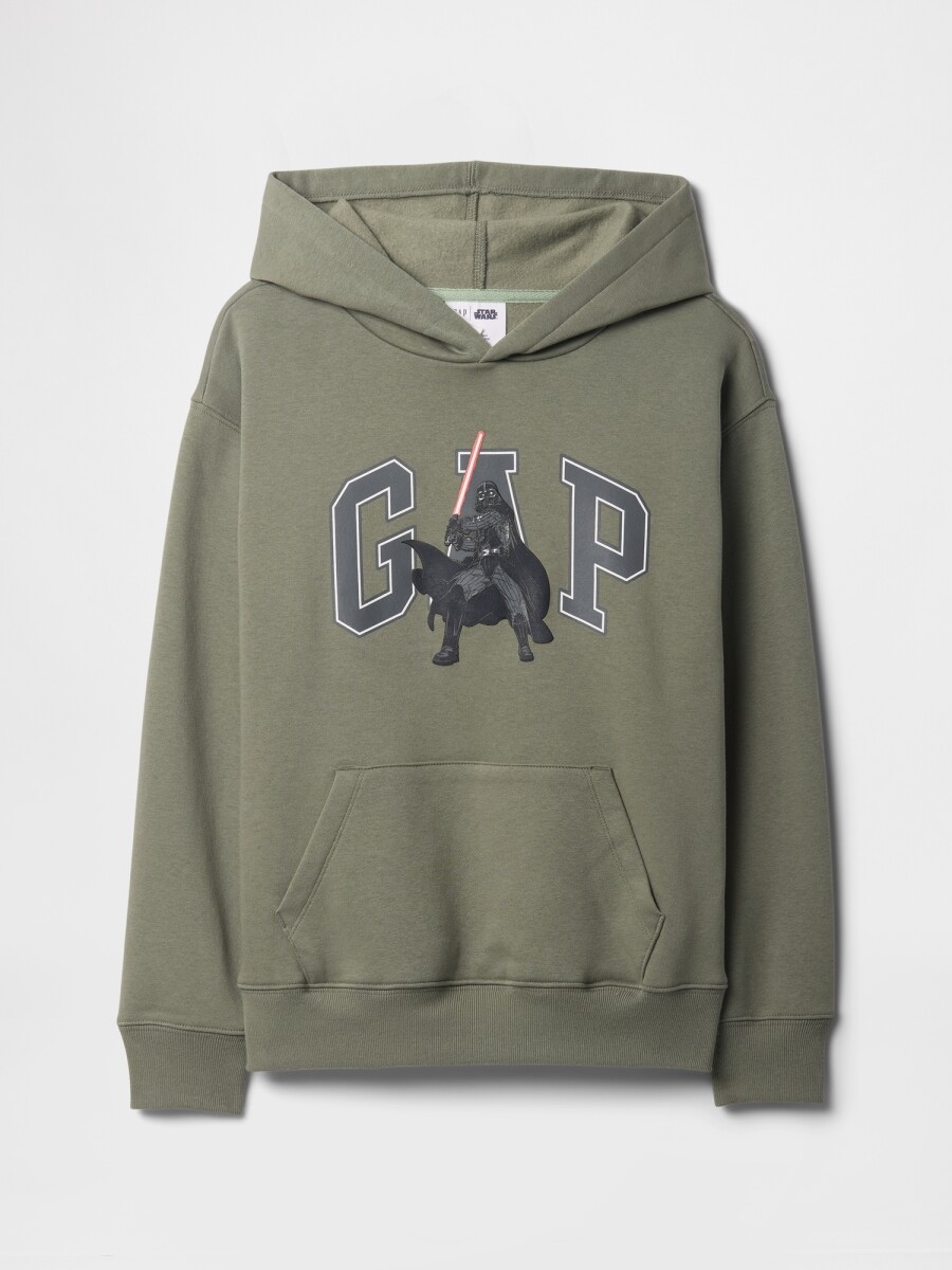 Buzo Canguro Logo Gap Niño - Mesculen Green 