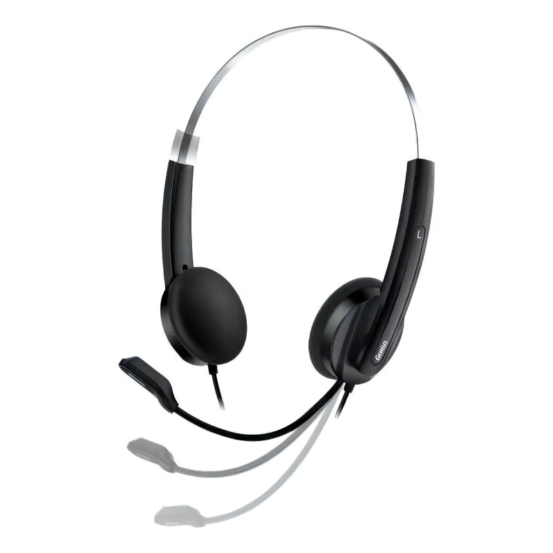 Auriculares Genius HS-220U USB con Mic y Sonido Negro Auriculares Genius HS-220U USB con Mic y Sonido Negro