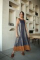 VESTIDO ACAI LONG LUREX Azul
