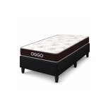 SOMMIER - DORADO 1 PLAZA 100% ESPUMA CON BOX