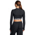 HeatGear Rib Zip LS-GRN BLK-001