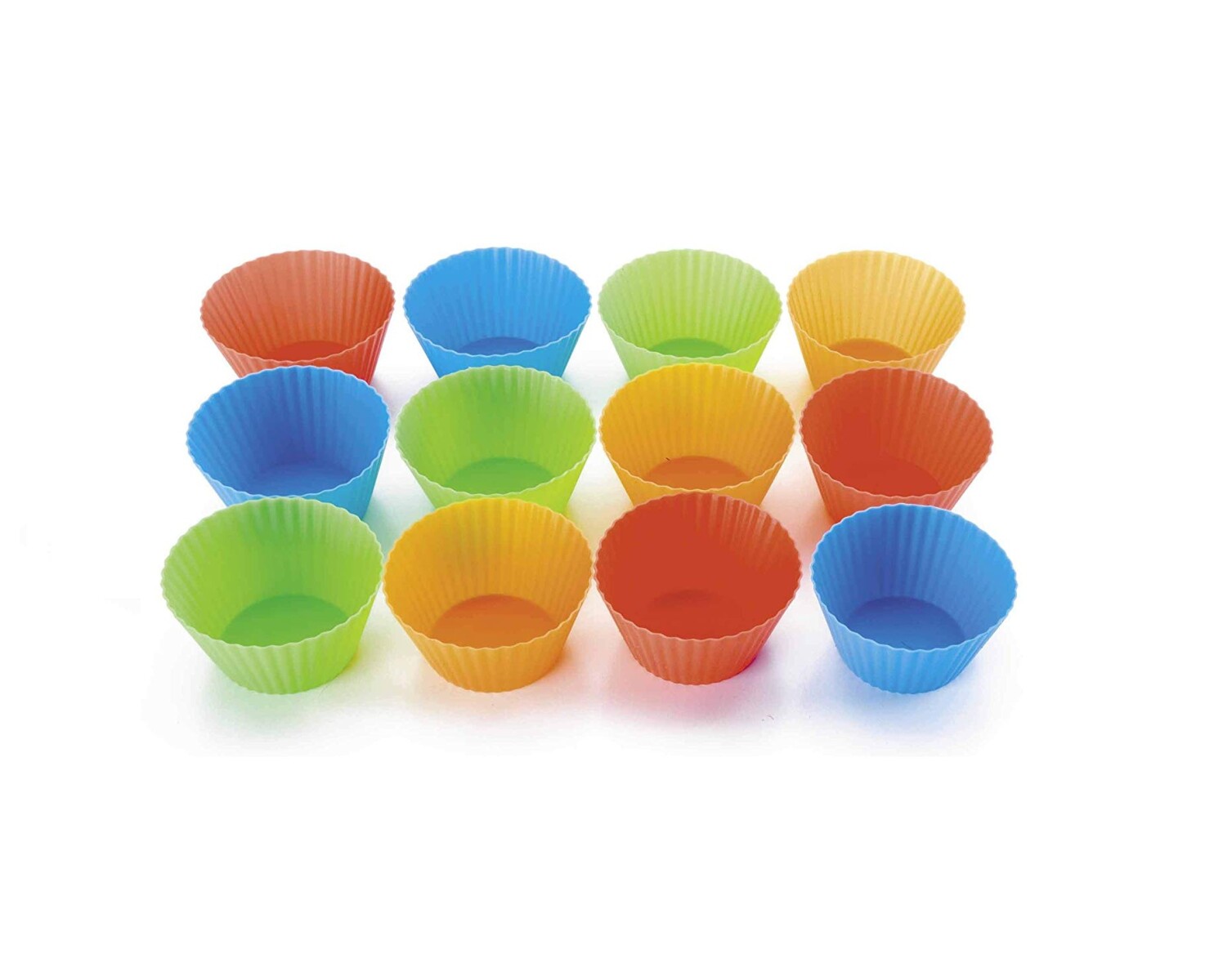 Moldes para muffins silicona x12 7x5cm 