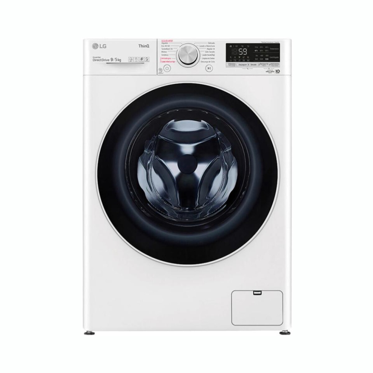 Lavasecarropas LG WD9WVC4S6 Carga Frontal Capacidad 9/5Kg - Blanco 