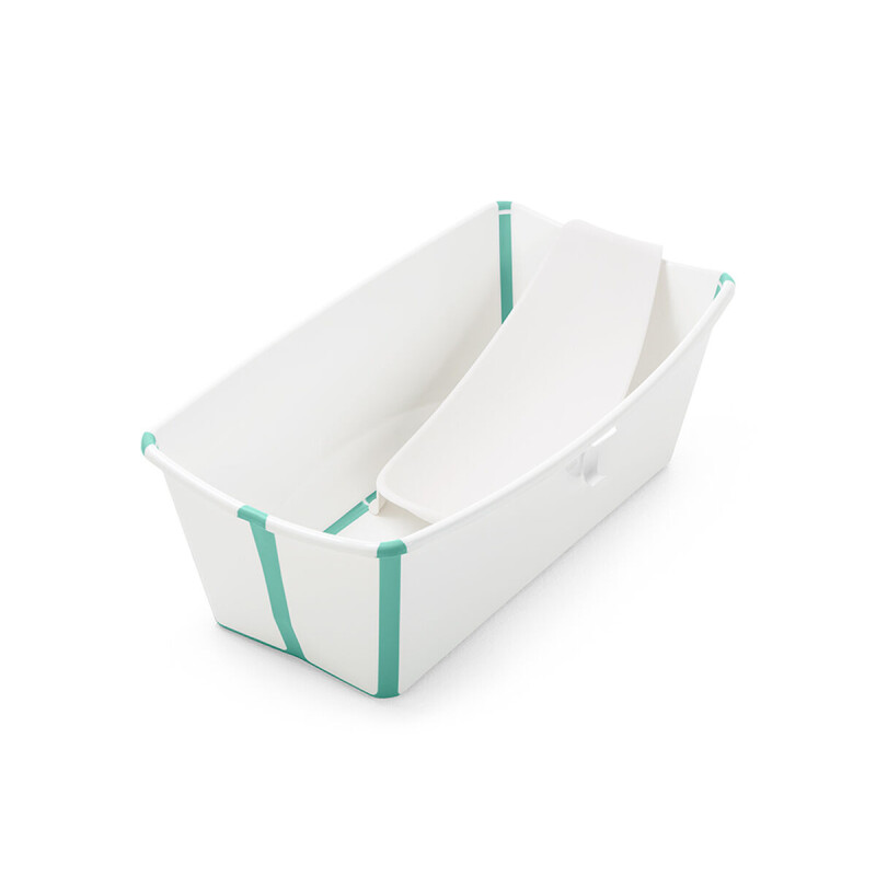 Bañito Plegable con Soporte Cuchara Flexibath Stokke Blanco / Aqua